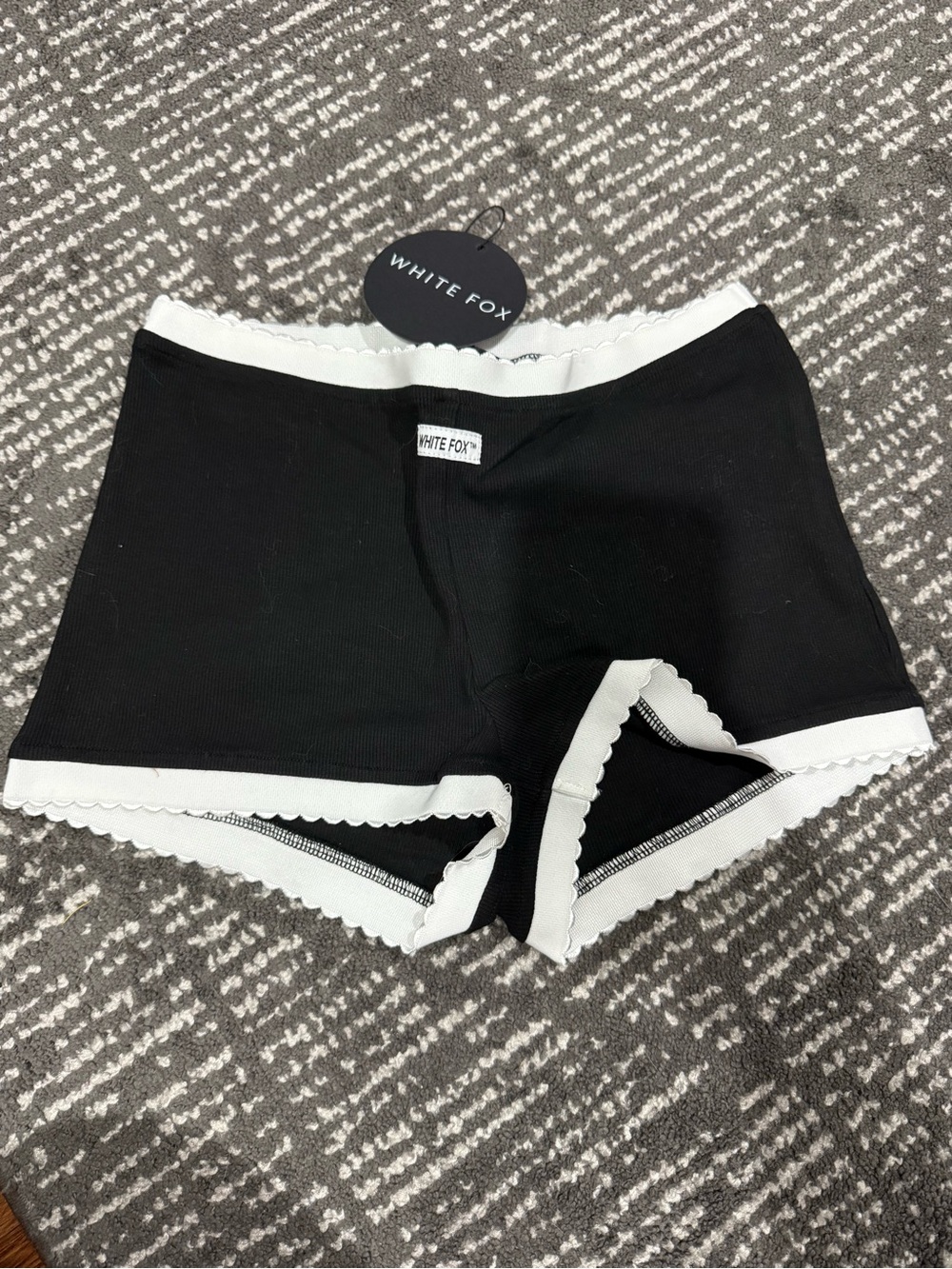 White fox shorts